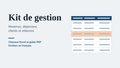 Kit de gestion pour travailleurs autonomes