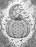 Samhain : illustration originale de la citrouille en géométrie sacrée